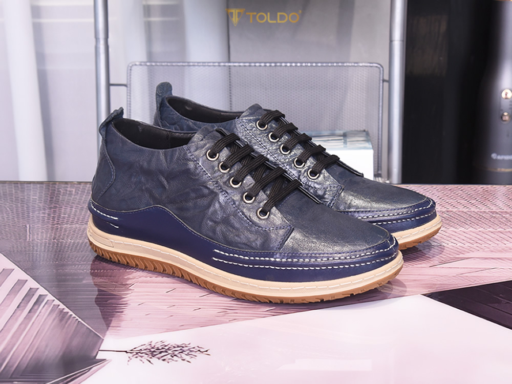 Giày cao 6cm thể thao da thật 1